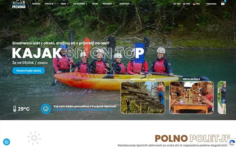 Kamp Menina — Website + care plan