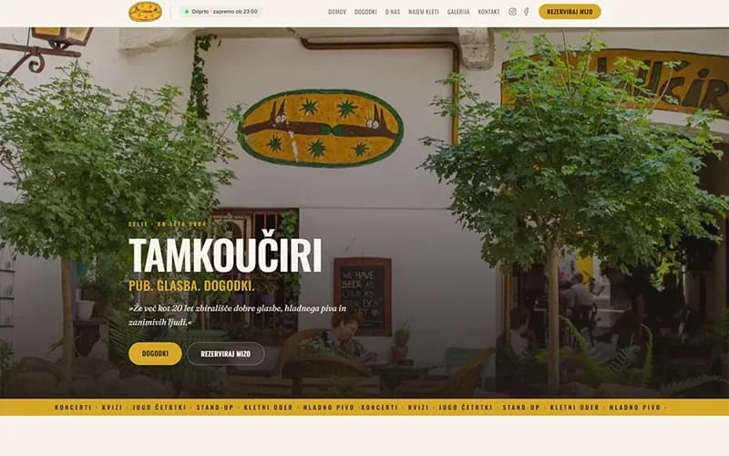 TamKoUčiri — Redesign + reservations & tickets